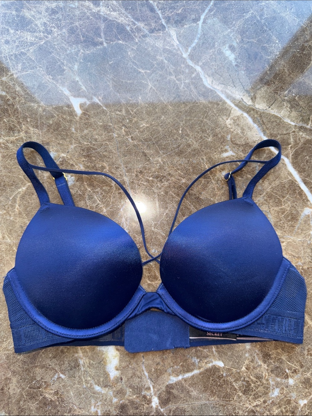 Victoria's Secret Deep Blue Plunge Push-Up Bra